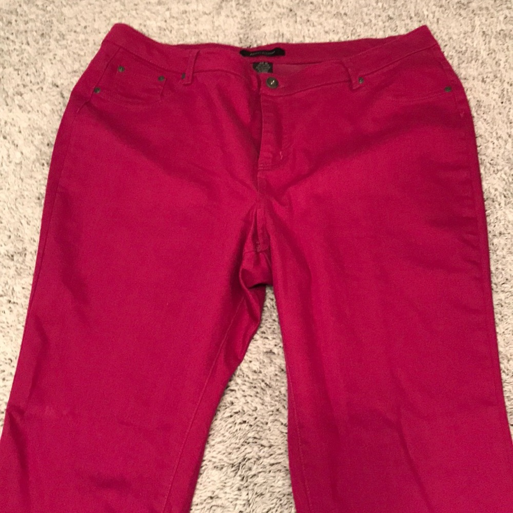 Ashley Stewart Womens Plus size 20 Jegging Fuschia